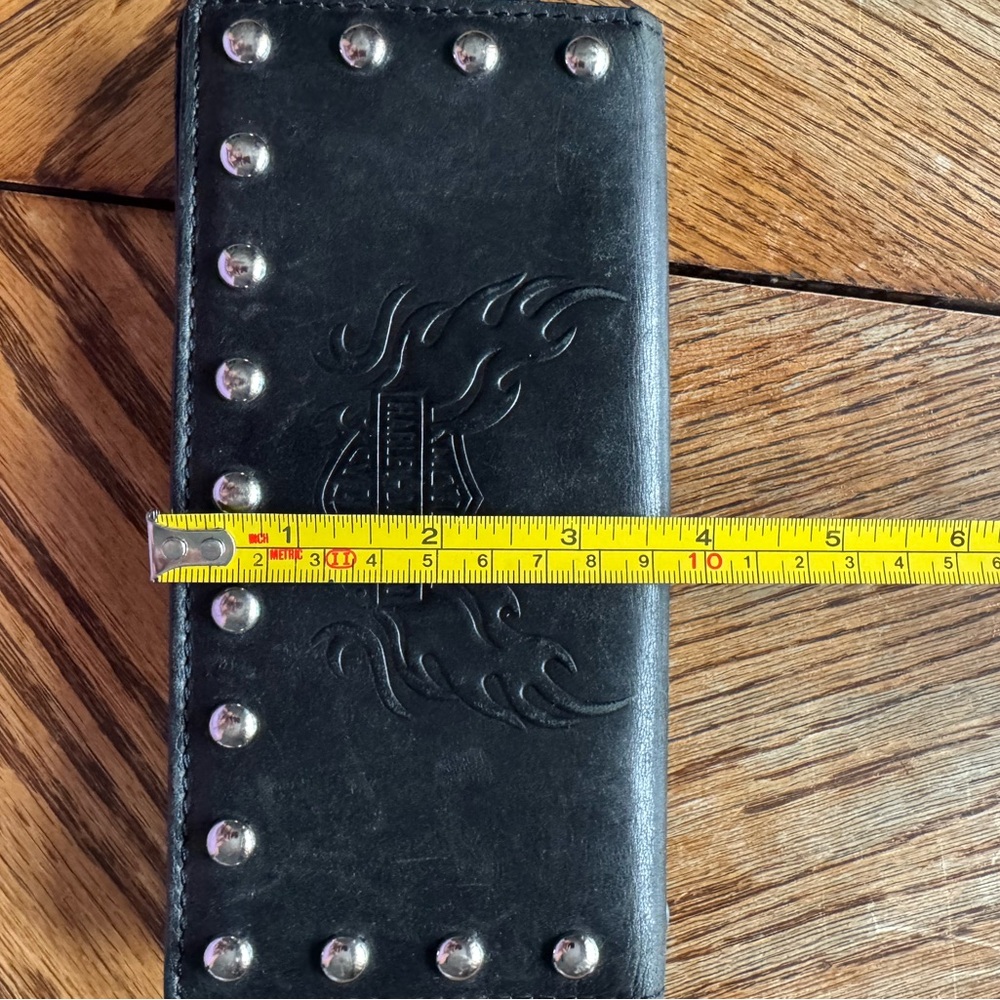 Harley-Davidson Black Studded Wallet - Picture 5 of 6